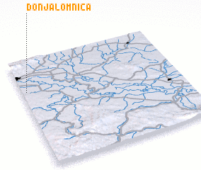 3d view of Donja Lomnica