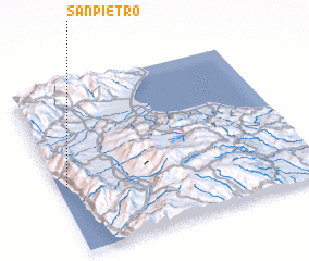 3d view of San Pietro