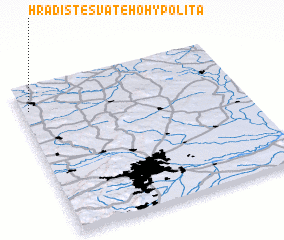 3d view of Hradiště Svatého Hypolita