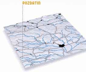 3d view of Pozďatín