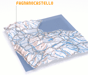 3d view of Fagnano Castello