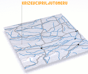 3d view of Križevci pri Ljutomeru