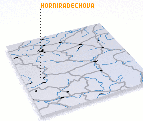 3d view of Horní Radechová