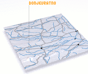 3d view of Donje Vratno