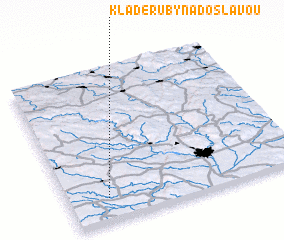 3d view of Kladeruby nad Oslavou