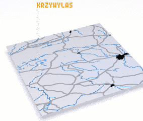 3d view of Krzywy Las