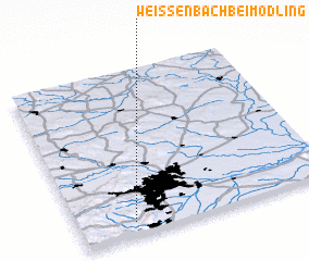 3d view of Weissenbach bei Mödling