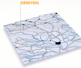 3d view of Široký Dŭl