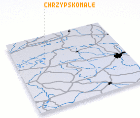 3d view of Chrzypsko Małe