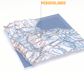 3d view of Pedivigliano