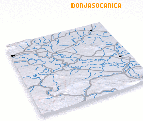 3d view of Donja Sočanica