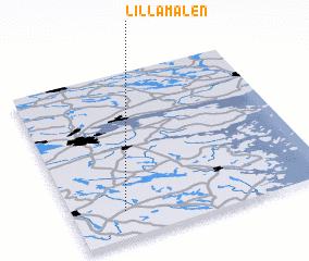 3d view of Lilla Målen