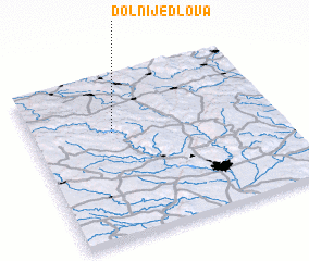 3d view of Dolní Jedlová