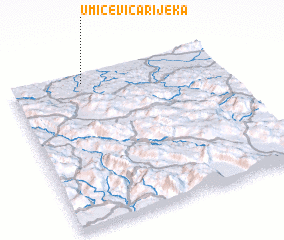 3d view of Umićevica Rijeka