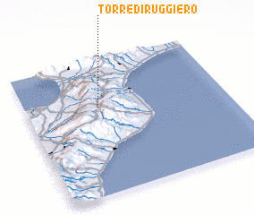 3d view of Torre di Ruggiero