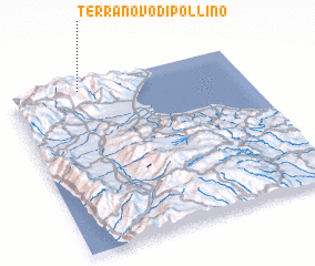 3d view of Terranovo di Pollino