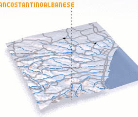 3d view of San Costantino Albanese