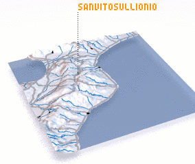 3d view of San Vito sullʼIonio