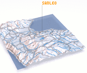 3d view of San Leo