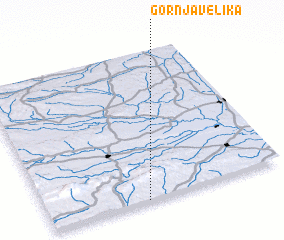 3d view of Gornja Velika