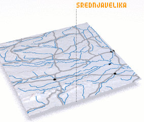 3d view of Srednja Velika