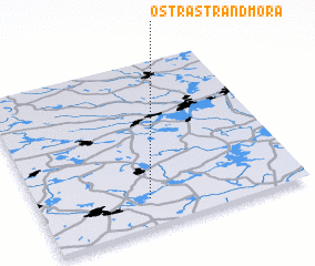 3d view of Östra Strandmora