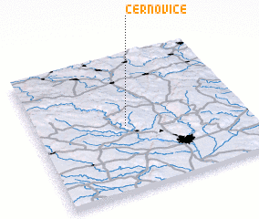 3d view of Černovice