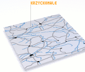 3d view of Krzycko Małe