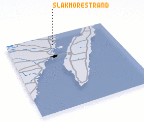 3d view of Slakmöre Strand