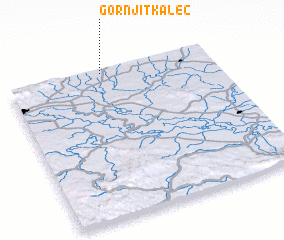 3d view of Gornji Tkalec