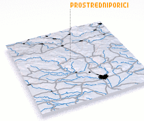 3d view of Prostřední Poříčí