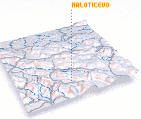 3d view of Malo Tičevo