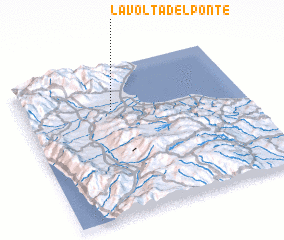 3d view of La Volta del Ponte