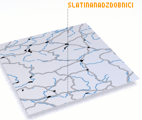 3d view of Slatina nad Zdobnicí