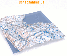 3d view of Sorbo San Basile