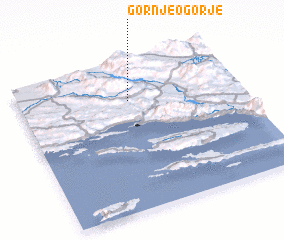 3d view of Gornje Ogorje