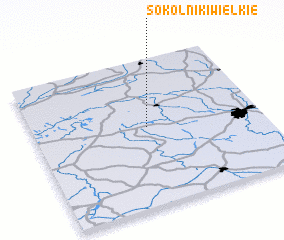 3d view of Sokolniki Wielkie