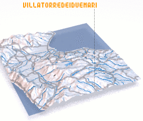 3d view of Villa Torre dei Due Mari