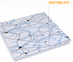 3d view of Kostomłoty
