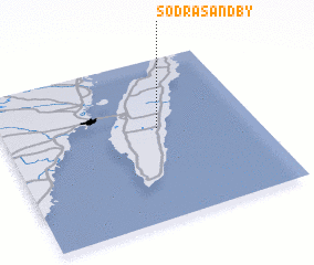 3d view of Södra Sandby