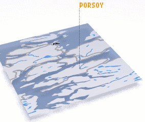 3d view of Porsøy