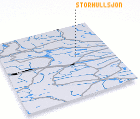 3d view of Stor-Hullsjön