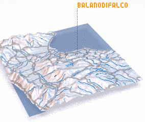 3d view of Balano di Falco