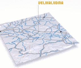 3d view of Velika Ludina