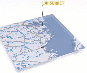 3d view of Löksundet