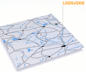 3d view of Ługi Ujskie