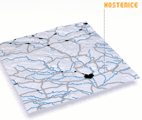 3d view of Hostěnice