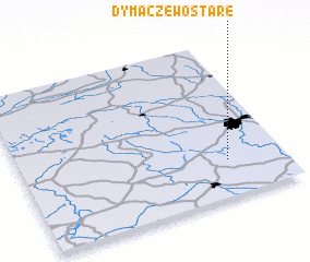 3d view of Dymaczewo Stare