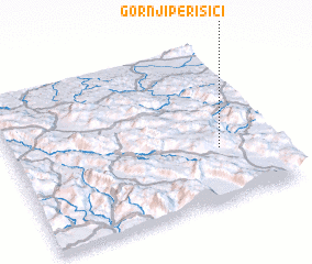 3d view of Gornji Perišići