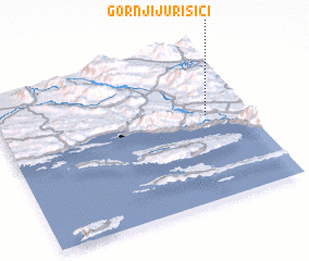 3d view of Gornji Jurišići